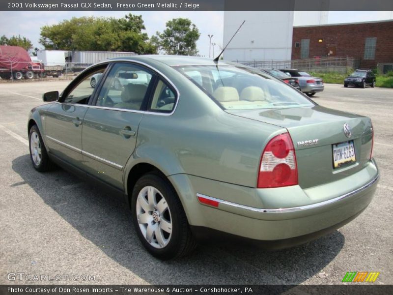 Fresco Green Metallic / Beige 2001 Volkswagen Passat GLX Sedan
