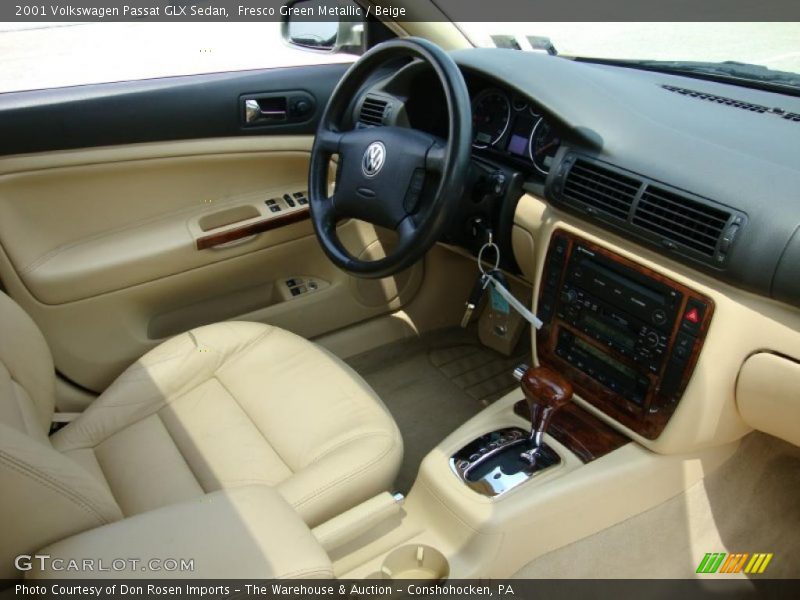 Fresco Green Metallic / Beige 2001 Volkswagen Passat GLX Sedan