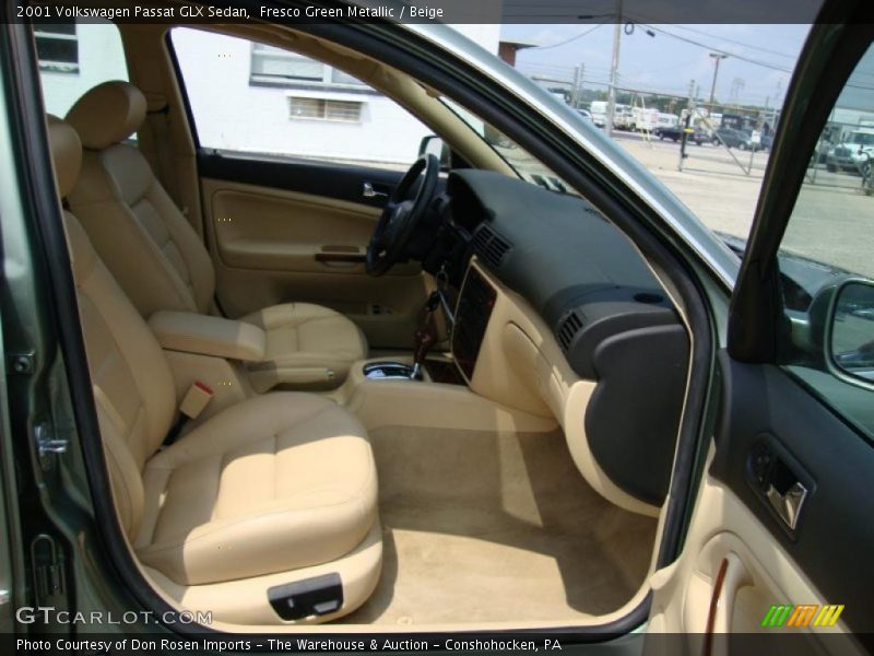 Fresco Green Metallic / Beige 2001 Volkswagen Passat GLX Sedan