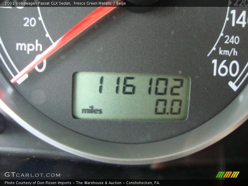 Fresco Green Metallic / Beige 2001 Volkswagen Passat GLX Sedan