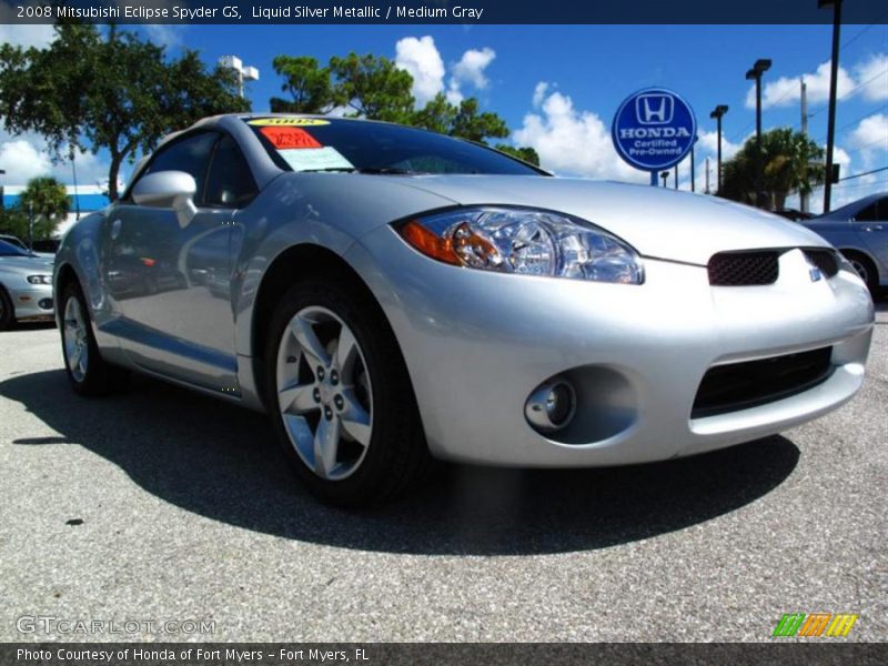 Liquid Silver Metallic / Medium Gray 2008 Mitsubishi Eclipse Spyder GS