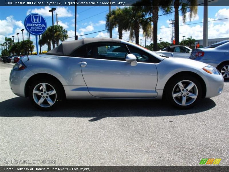 Liquid Silver Metallic / Medium Gray 2008 Mitsubishi Eclipse Spyder GS