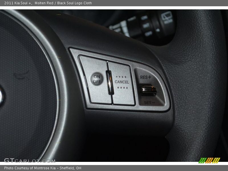 Molten Red / Black Soul Logo Cloth 2011 Kia Soul +