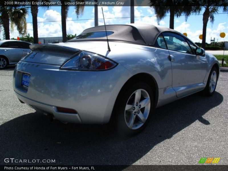 Liquid Silver Metallic / Medium Gray 2008 Mitsubishi Eclipse Spyder GS