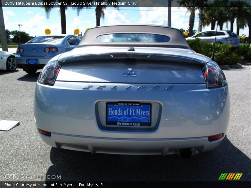 Liquid Silver Metallic / Medium Gray 2008 Mitsubishi Eclipse Spyder GS