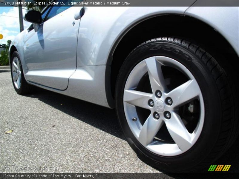 Liquid Silver Metallic / Medium Gray 2008 Mitsubishi Eclipse Spyder GS