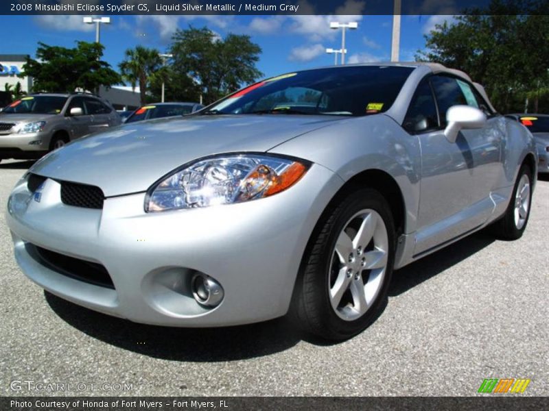 Liquid Silver Metallic / Medium Gray 2008 Mitsubishi Eclipse Spyder GS