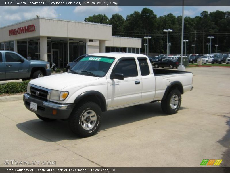 Natural White / Gray 1999 Toyota Tacoma SR5 Extended Cab 4x4