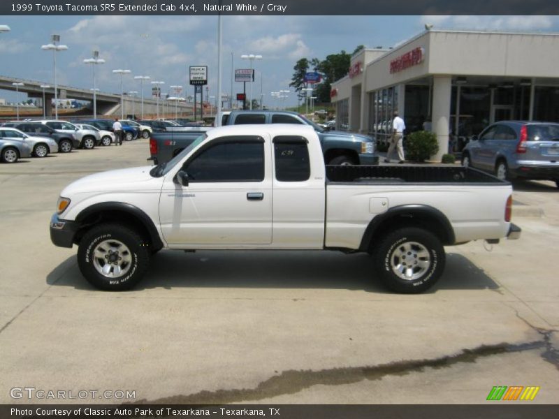 Natural White / Gray 1999 Toyota Tacoma SR5 Extended Cab 4x4