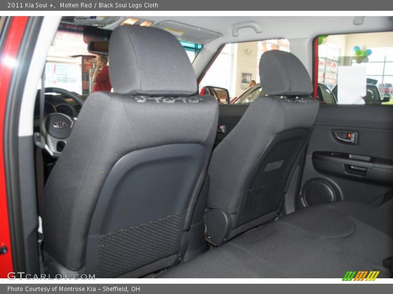 Molten Red / Black Soul Logo Cloth 2011 Kia Soul +