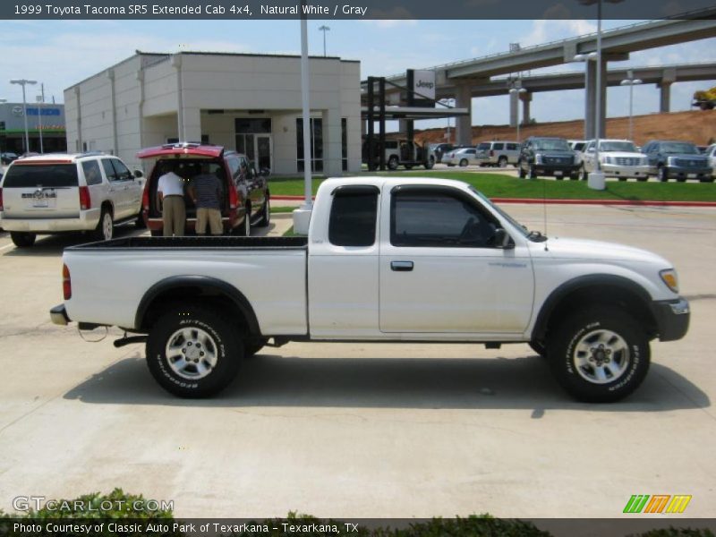 Natural White / Gray 1999 Toyota Tacoma SR5 Extended Cab 4x4