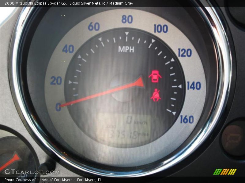 Liquid Silver Metallic / Medium Gray 2008 Mitsubishi Eclipse Spyder GS
