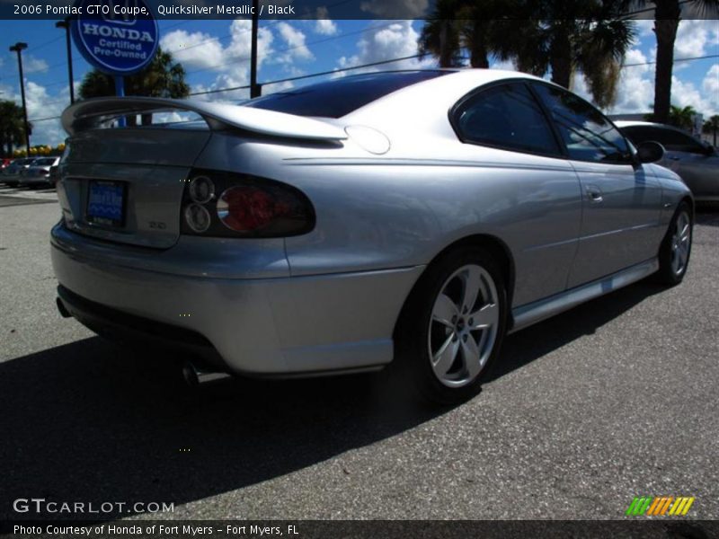 Quicksilver Metallic / Black 2006 Pontiac GTO Coupe