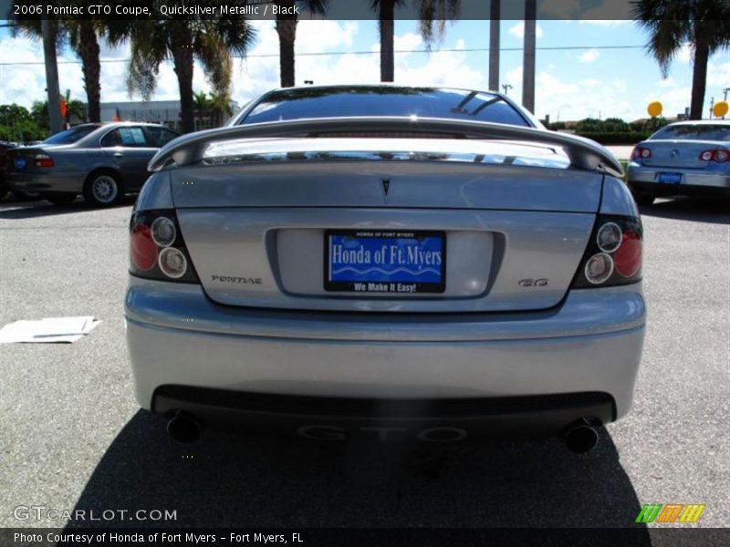 Quicksilver Metallic / Black 2006 Pontiac GTO Coupe