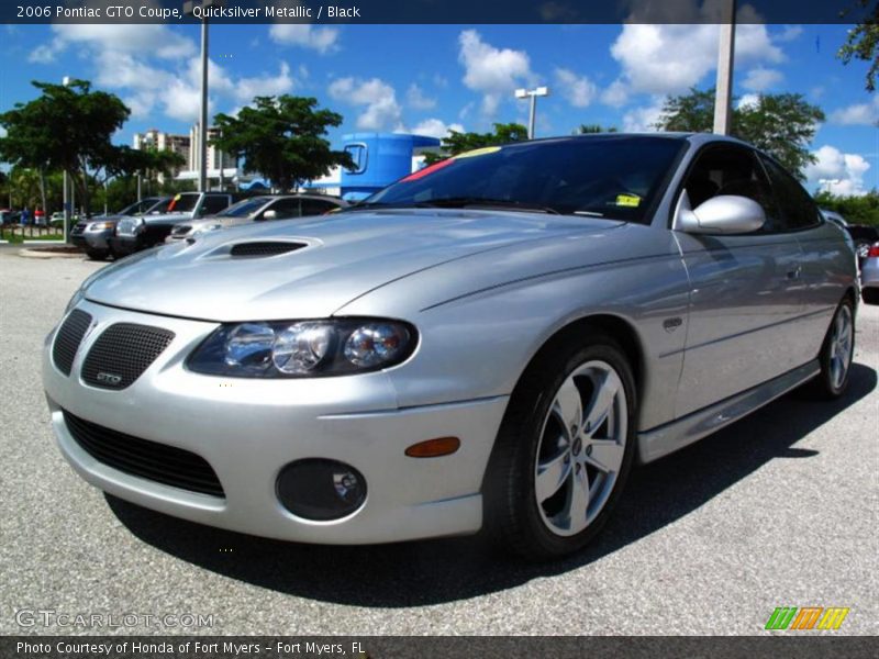 Quicksilver Metallic / Black 2006 Pontiac GTO Coupe