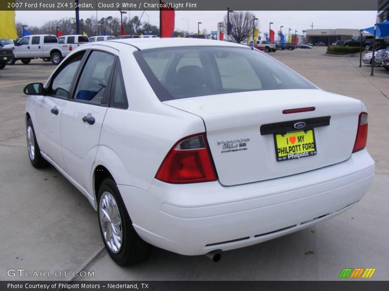 Cloud 9 White / Charcoal/Light Flint 2007 Ford Focus ZX4 S Sedan