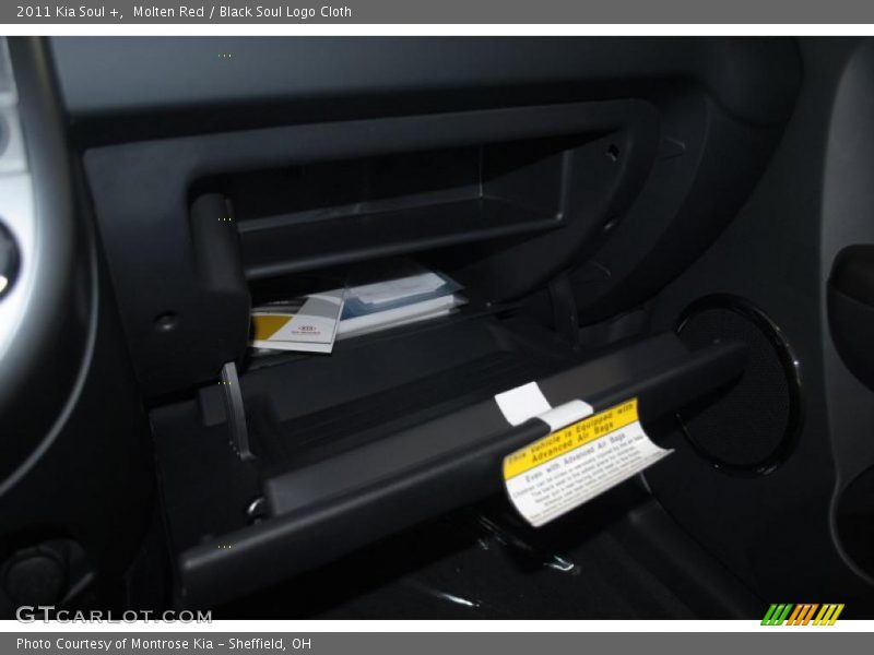 Molten Red / Black Soul Logo Cloth 2011 Kia Soul +