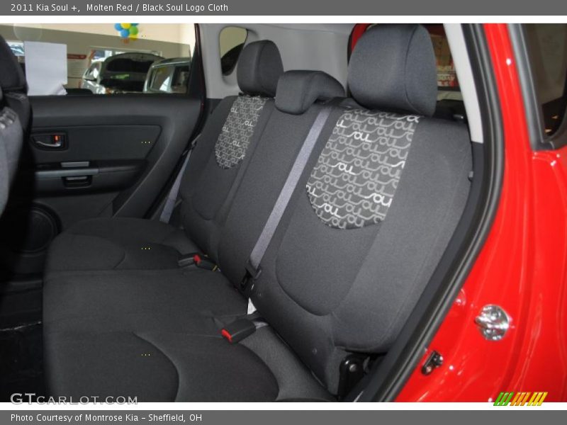 Molten Red / Black Soul Logo Cloth 2011 Kia Soul +