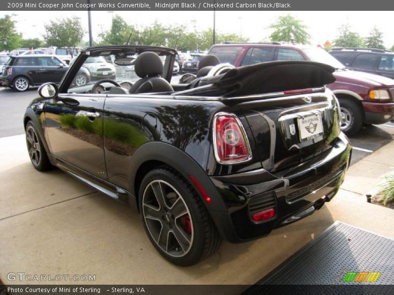 Midnight Black / Checkered Carbon Black/Black 2009 Mini Cooper John Cooper Works Convertible