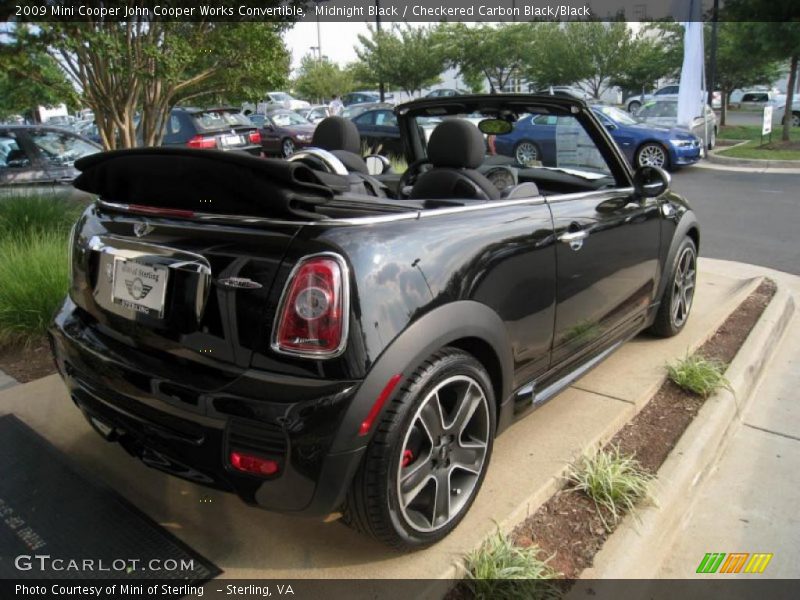 Midnight Black / Checkered Carbon Black/Black 2009 Mini Cooper John Cooper Works Convertible