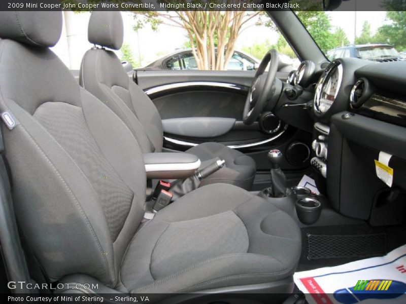  2009 Cooper John Cooper Works Convertible Checkered Carbon Black/Black Interior