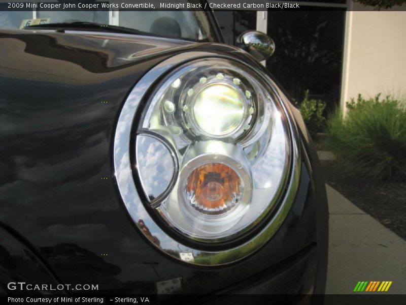Midnight Black / Checkered Carbon Black/Black 2009 Mini Cooper John Cooper Works Convertible