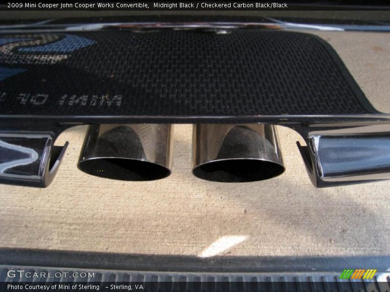 Midnight Black / Checkered Carbon Black/Black 2009 Mini Cooper John Cooper Works Convertible