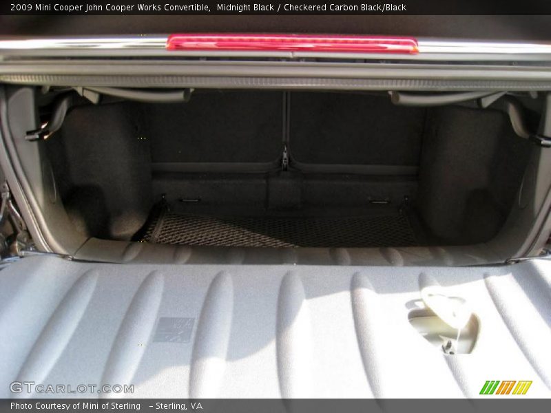 Midnight Black / Checkered Carbon Black/Black 2009 Mini Cooper John Cooper Works Convertible