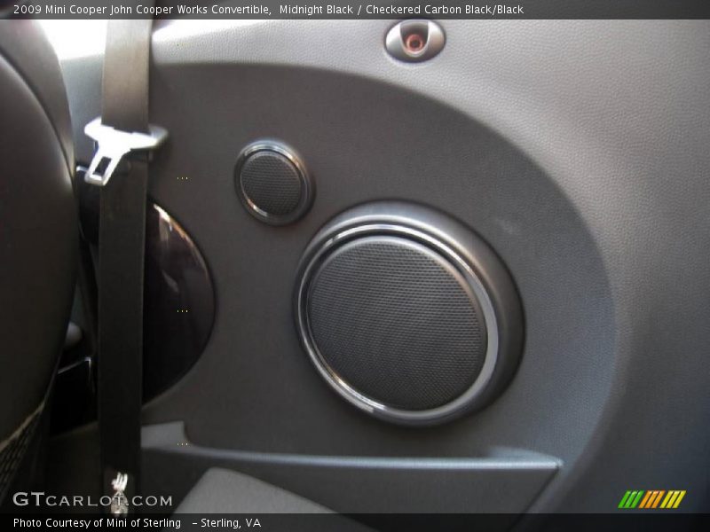 Midnight Black / Checkered Carbon Black/Black 2009 Mini Cooper John Cooper Works Convertible