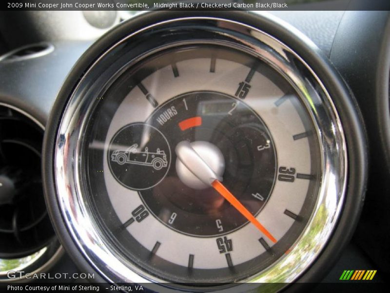Midnight Black / Checkered Carbon Black/Black 2009 Mini Cooper John Cooper Works Convertible