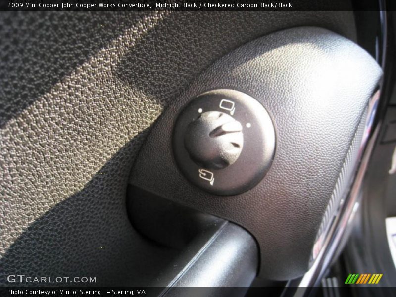 Midnight Black / Checkered Carbon Black/Black 2009 Mini Cooper John Cooper Works Convertible