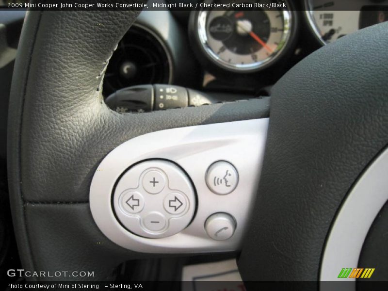Midnight Black / Checkered Carbon Black/Black 2009 Mini Cooper John Cooper Works Convertible