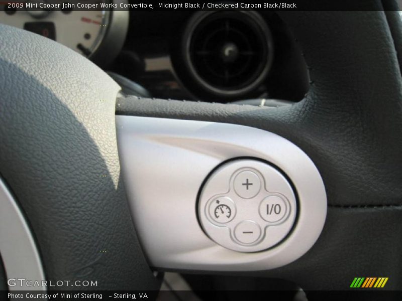 Midnight Black / Checkered Carbon Black/Black 2009 Mini Cooper John Cooper Works Convertible