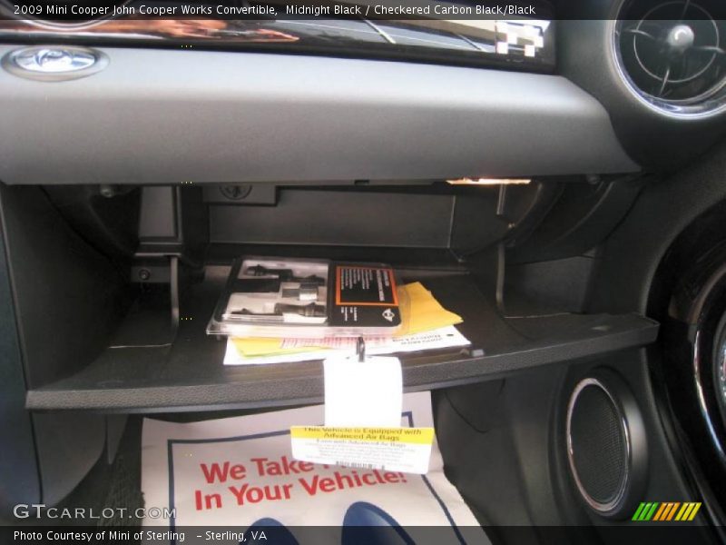 Midnight Black / Checkered Carbon Black/Black 2009 Mini Cooper John Cooper Works Convertible