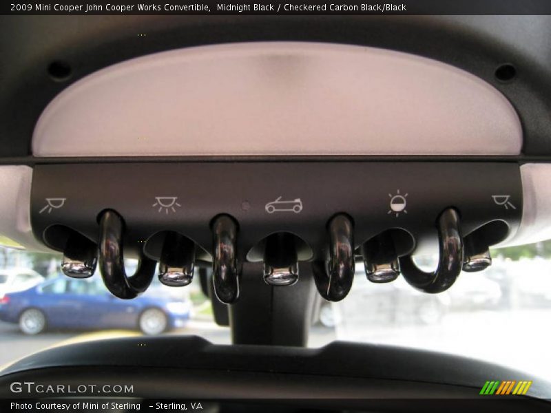Midnight Black / Checkered Carbon Black/Black 2009 Mini Cooper John Cooper Works Convertible