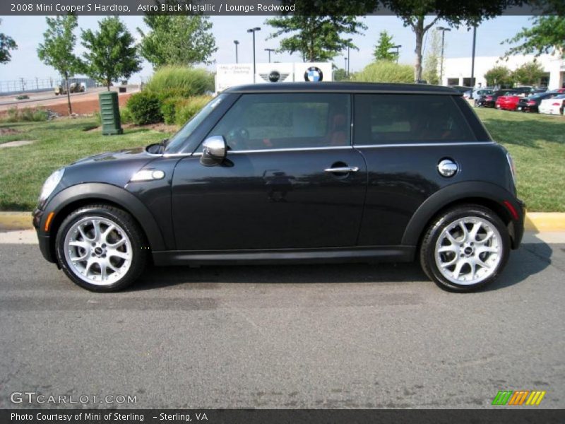Astro Black Metallic / Lounge Redwood 2008 Mini Cooper S Hardtop