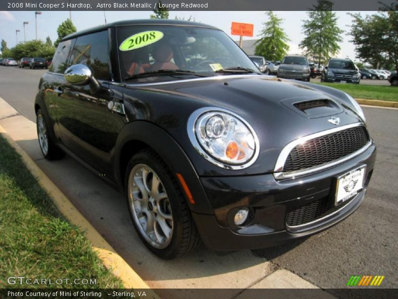Astro Black Metallic / Lounge Redwood 2008 Mini Cooper S Hardtop