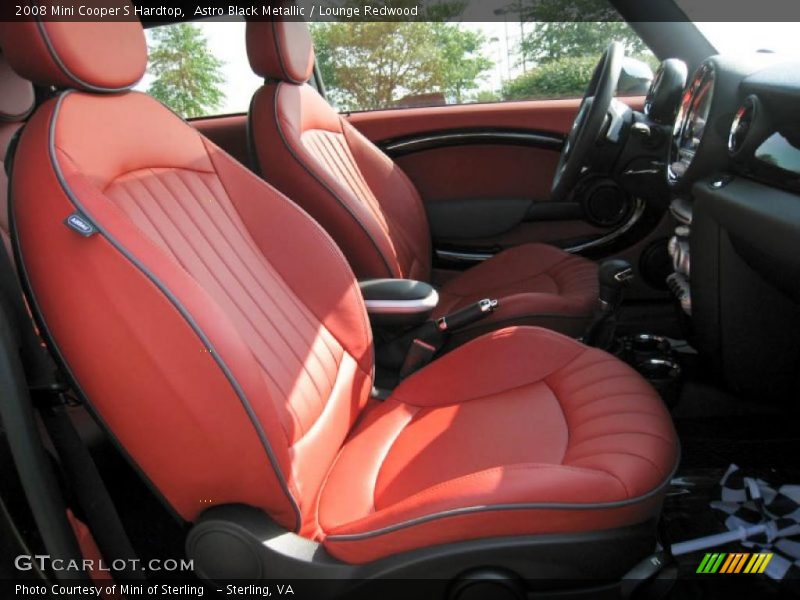 Astro Black Metallic / Lounge Redwood 2008 Mini Cooper S Hardtop