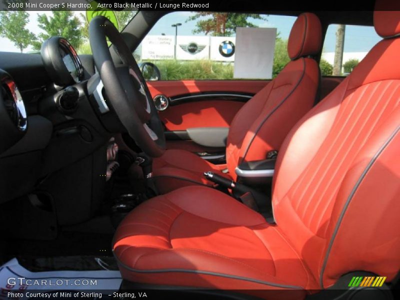Astro Black Metallic / Lounge Redwood 2008 Mini Cooper S Hardtop