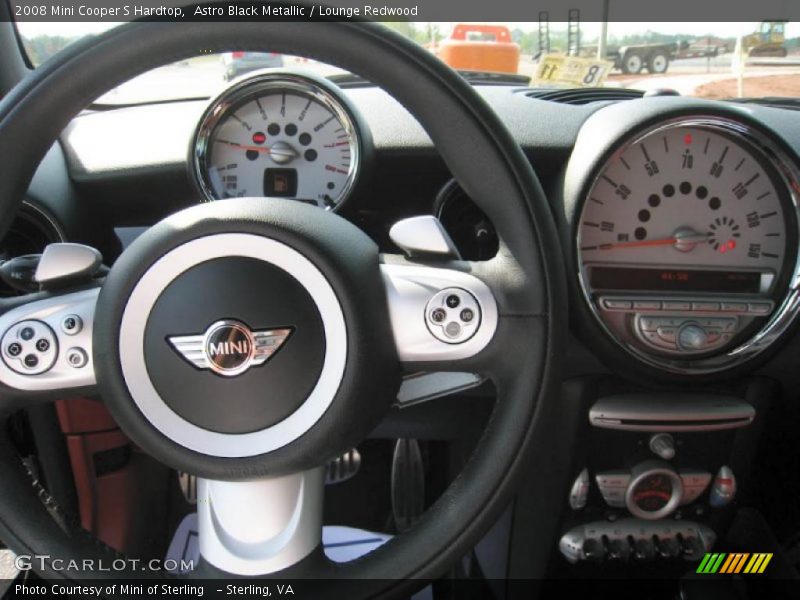 Astro Black Metallic / Lounge Redwood 2008 Mini Cooper S Hardtop