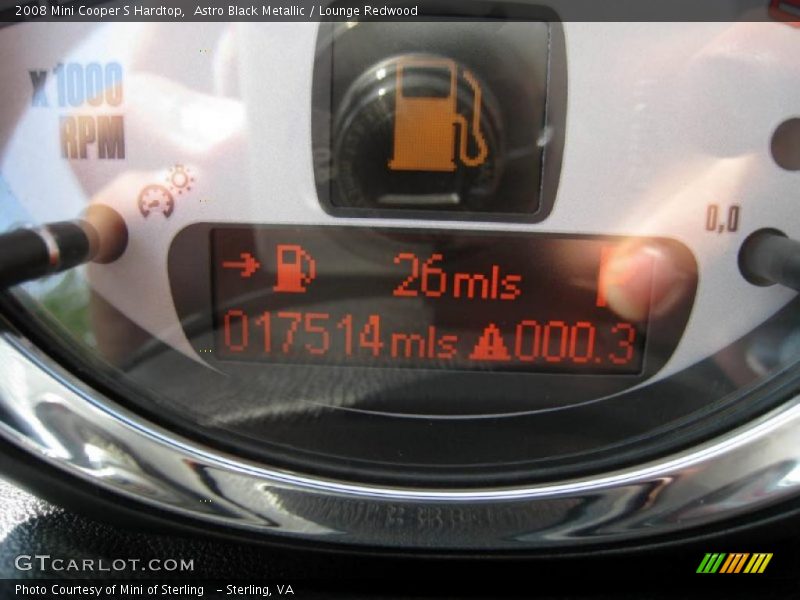 Astro Black Metallic / Lounge Redwood 2008 Mini Cooper S Hardtop