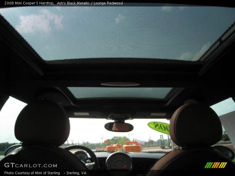 Astro Black Metallic / Lounge Redwood 2008 Mini Cooper S Hardtop