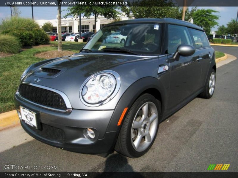 Dark Silver Metallic / Black/Rooster Red 2009 Mini Cooper S Clubman