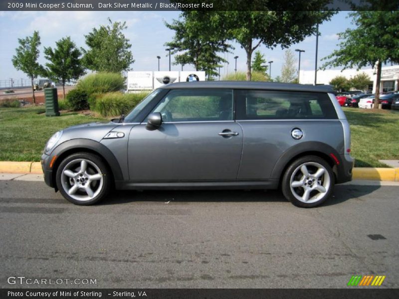 Dark Silver Metallic / Black/Rooster Red 2009 Mini Cooper S Clubman