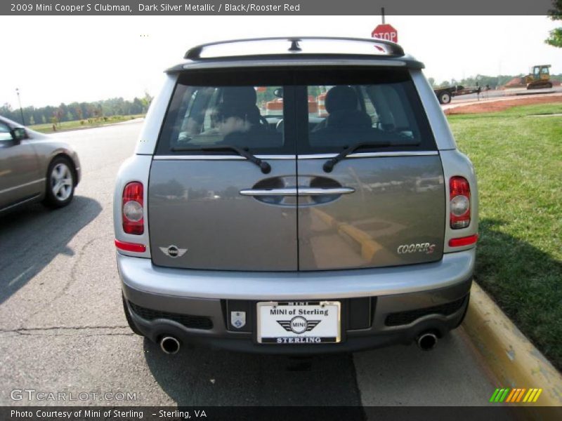 Dark Silver Metallic / Black/Rooster Red 2009 Mini Cooper S Clubman