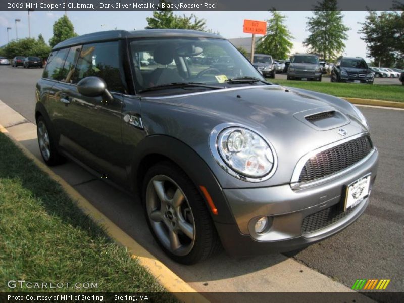 Dark Silver Metallic / Black/Rooster Red 2009 Mini Cooper S Clubman