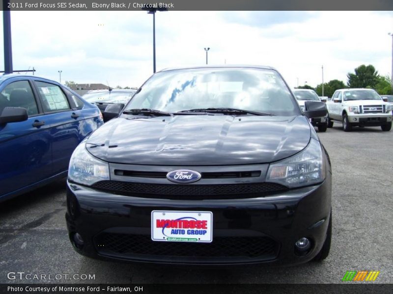 Ebony Black / Charcoal Black 2011 Ford Focus SES Sedan