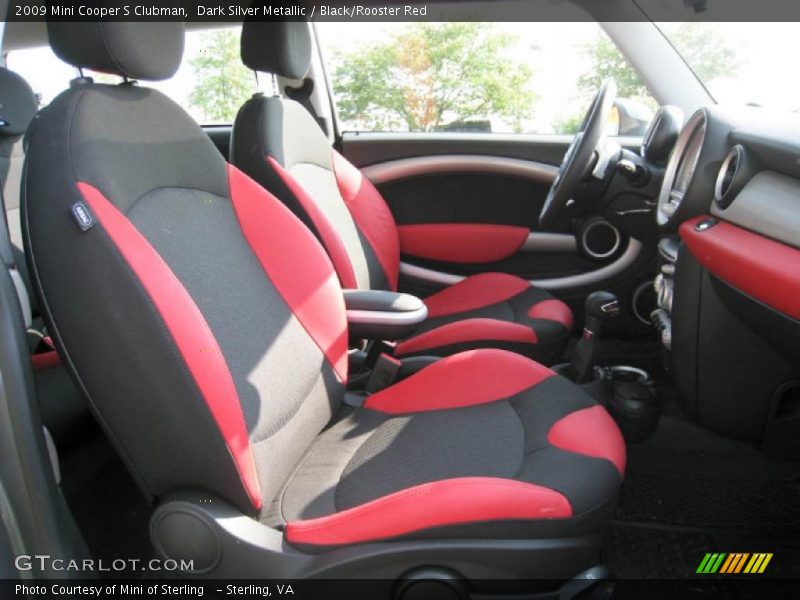 Dark Silver Metallic / Black/Rooster Red 2009 Mini Cooper S Clubman