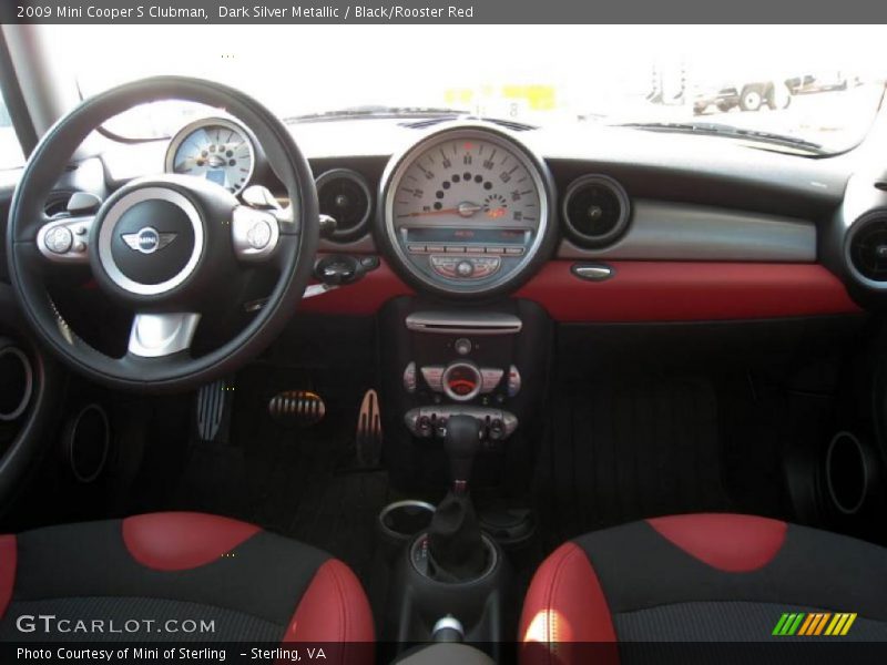 Dark Silver Metallic / Black/Rooster Red 2009 Mini Cooper S Clubman