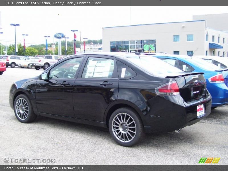 Ebony Black / Charcoal Black 2011 Ford Focus SES Sedan